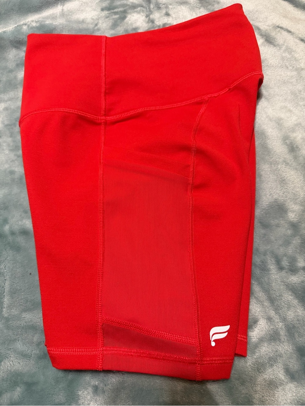Fabletics Power Hold Classic Cherry High-Waist 6” Bike Shorts - Picture 4 of 5